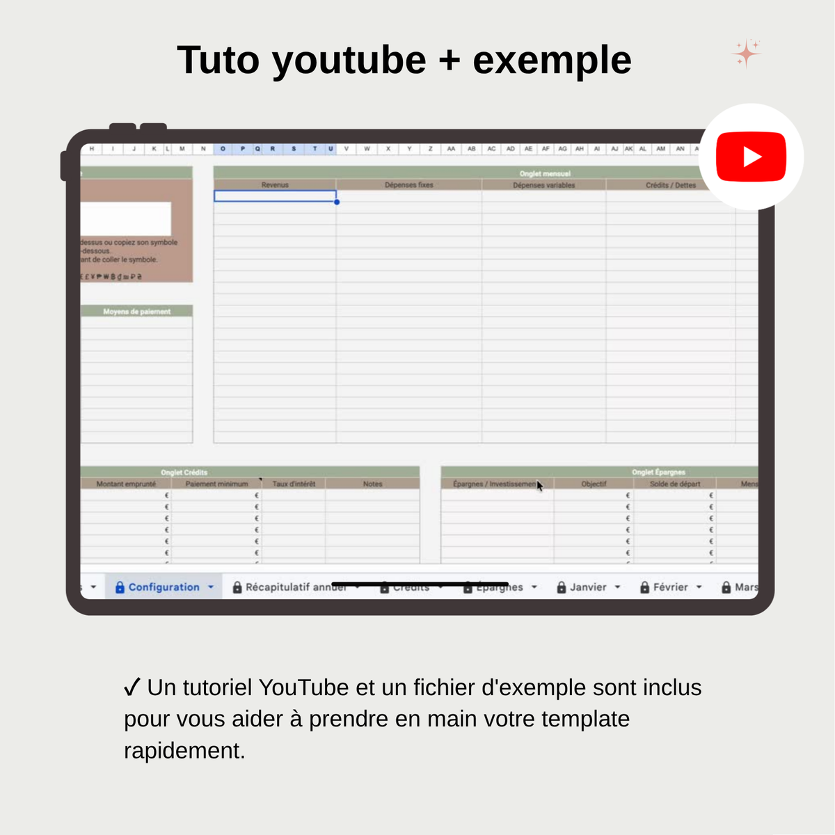 Template Budget mensuel et annuel | Organisez vos finances simplement