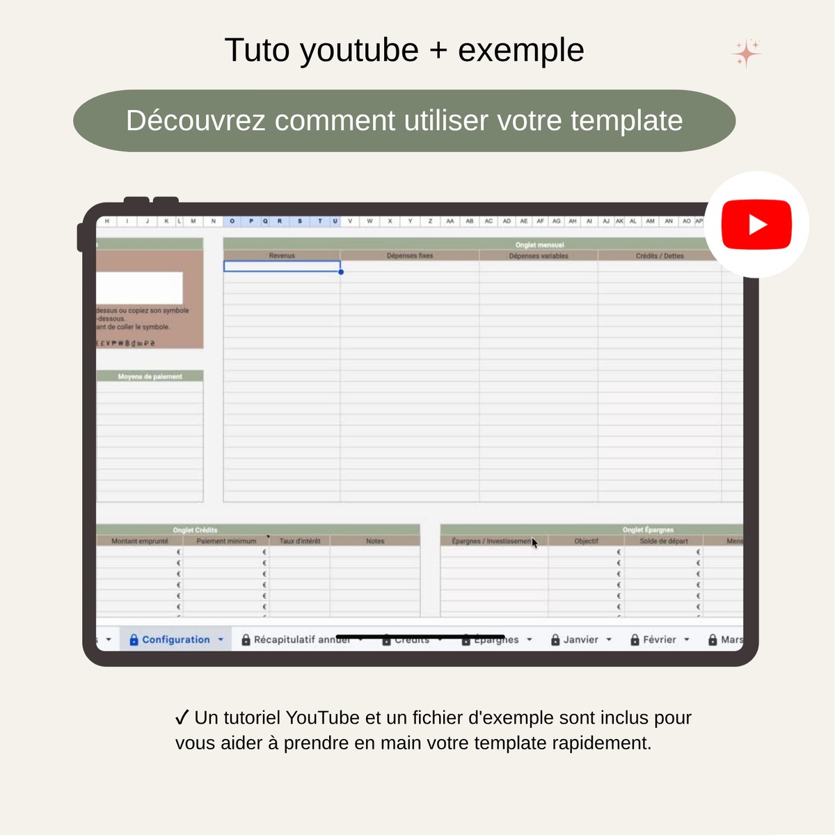 Template Budget Premium | Organisez vos finances simplement