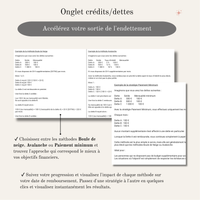 Suivi des crédits et dettes