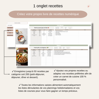 Planificateur mensuel des repas