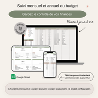 Template Budget Premium | Organisez vos finances simplement