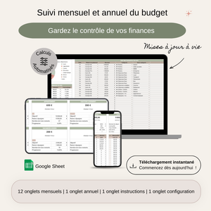Template Budget Premium | Organisez vos finances simplement
