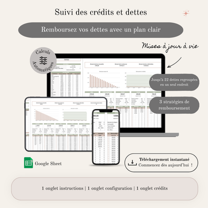 Suivi des crédits et dettes